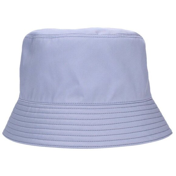 Prada Triangle Logo Plain Nylon Bucket Hat